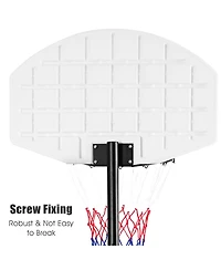 Adjustable Basketball Hoop System Stand Kid Indoor Outdoor Net Goal