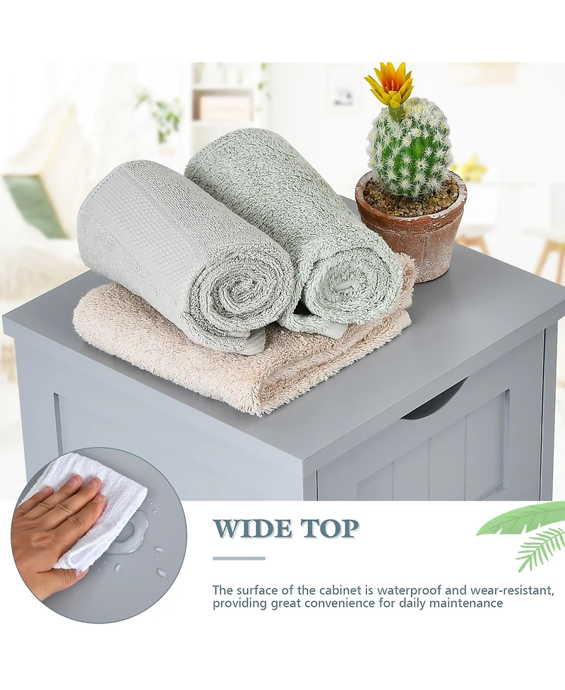 Floor Storage Cabinet Bathroom Organizer Free Standing Drawers