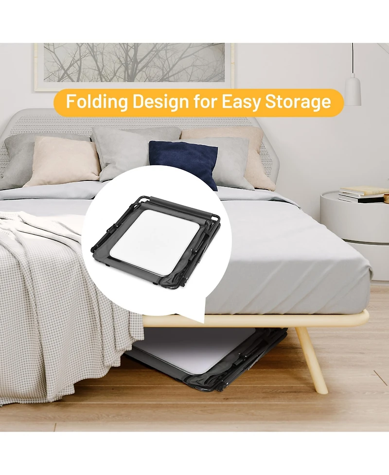 Folding Pop-Up Cupboard Compact Camping Storage Cabinet