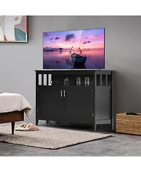 Kitchen Sideboard Buffet Server Cupboard Storage Cabinet with 2 Doors