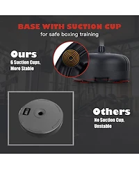 Freestanding Punching Bag with Stand Boxing Gloves for Adult Kids Adjustable