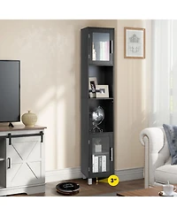 71'' Tall Tower Bathroom Storage Cabinet Organizer Display Shelves Bedroom