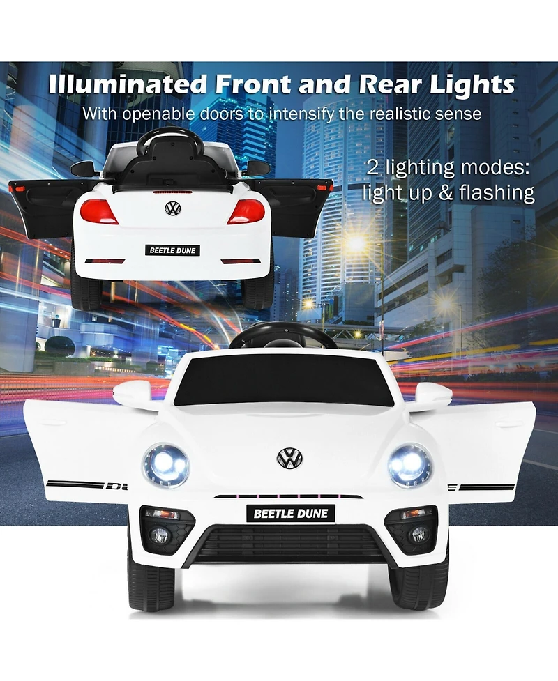 Slickblue Volkswagen Beetle Kids Electric Ride On Car with Remote Control
