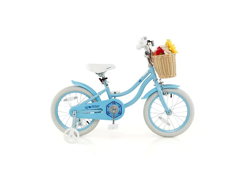 Slickblue 16-Inch Kids Bike with Adjustable Handlebar for Girls Boys Ages 4-7