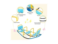 Slickblue Outdoor Kids Seesaw Swivel Teeter for 3 to 8 Years Old