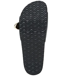 Madden Girl Brookk Buckled Footbed Slide Flat Sandals
