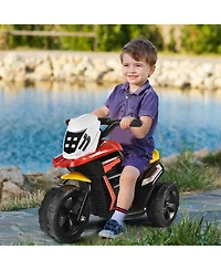 6V Ride-On Toy Motorcycle Trike 3-Wheel Electric Bicycle w/ Music&Horn