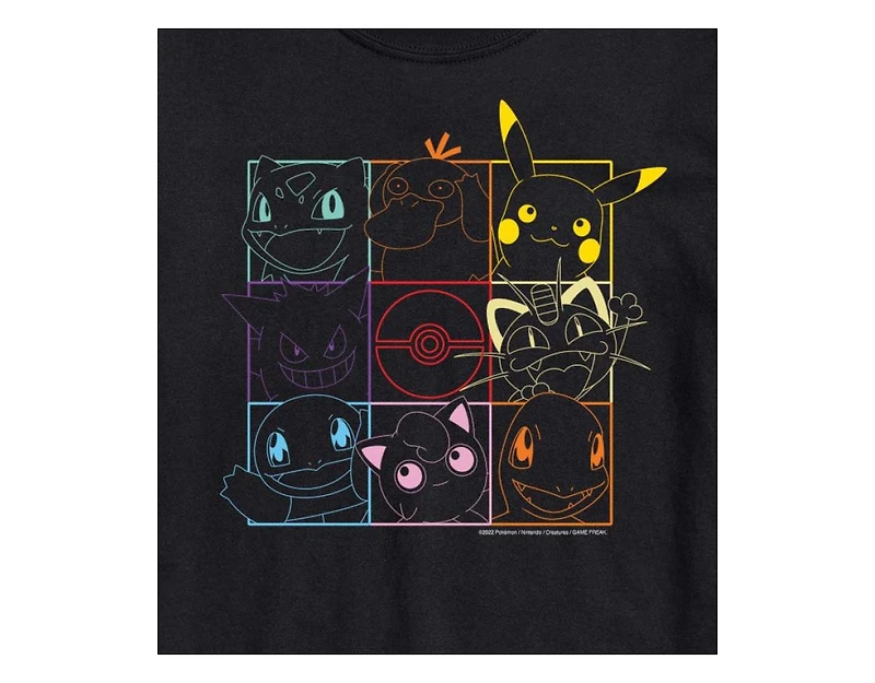 Hybrid Apparel Character Grid Men's Short Sleeve Tee