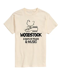Hybrid Apparel Woodstock 3 Days Of Peace And Music Men's Short Sleeve Tee
