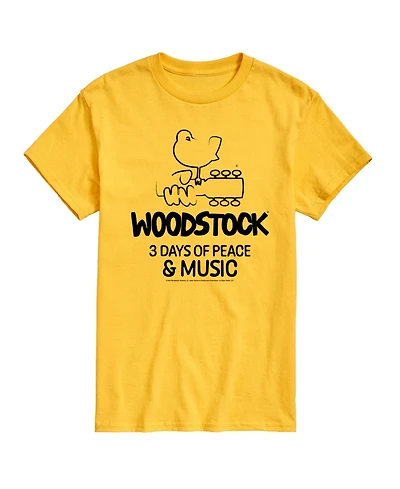 Hybrid Apparel Woodstock 3 Days Of Peace And Music Men's Short Sleeve Tee