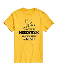 Hybrid Apparel Woodstock 3 Days Of Peace And Music Men's Short Sleeve Tee