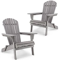 Streamdale Adirondack Folding Lounge Patio Chairs (Set of 2)