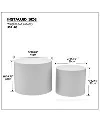 Streamdale Veneer Nesting Table Set (2-Pack)