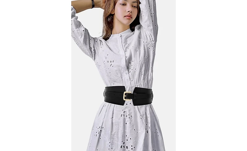 Women's Wide Waist Buckle Belt Victoria Hyde Helena