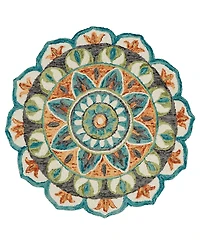 Lr Home Radiance Rdc-085 5'x5' Round Area Rug
