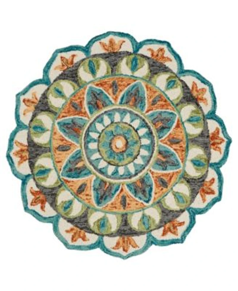 Lr Home Radiance Rdc54085 5 Round Area Rug