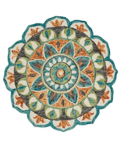 Lr Home Radiance Rdc54085 5 Round Area Rug