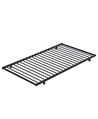 Simplie Fun Metal Bunk Bed With Trundle Black