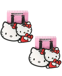 Hello Kitty Sanrio Luggage Tag Bow Pvc Travel Tags Gifts - Set of 4