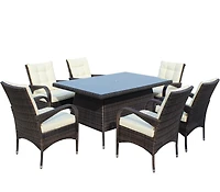 Streamdale 7-Piece Patio Dining Set with Cushions