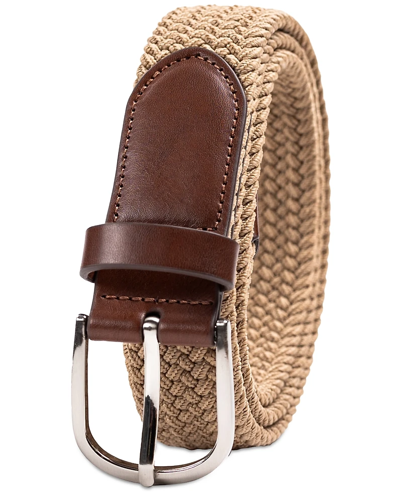 Club Room Men's Stretch Braid Belt, Created for Macy's