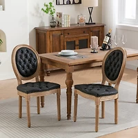 Simplie Fun Antique French Style Wood Frame Dining Chairs Set