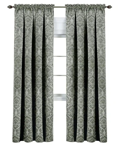 Kate Aurora Royal Living 2 Piece Curtain Panels - 84 in. Long Ivory