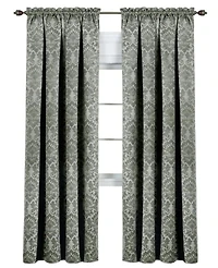 Kate Aurora Royal Living 2 Piece Curtain Panels - 84 in. Long Ivory