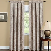 Kate Aurora Royal Living 2 Piece Curtain Panels - 84 in. Long Brown