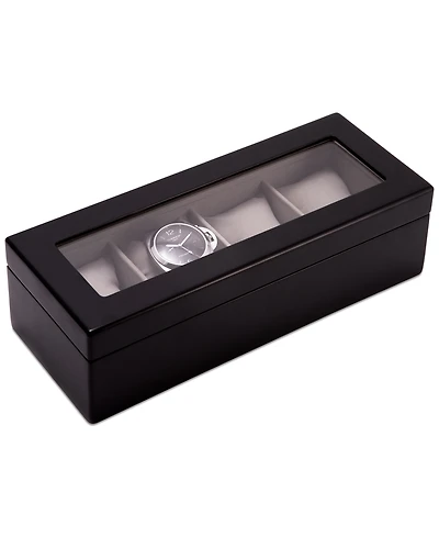 Bey-Berk Cherry Wood Four-Watch Box