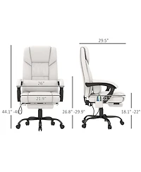 Vinsetto Massage Office Chair, Chair with 6 Vibration Points