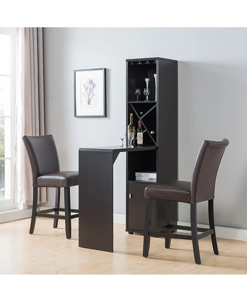 Simplie Fun Bar Table Red Cocoa