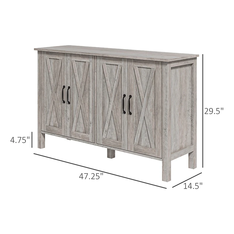Homcom Buffet Sideboard, Bar Cabinet with Storage