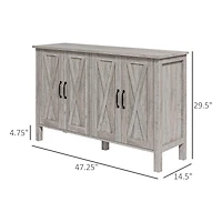 Homcom Buffet Sideboard, Bar Cabinet with Storage