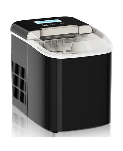 Sugift 26 lbs Countertop Lcd Display Ice Maker with Ice Scoop