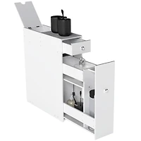 Homcom Wooden Narrow Modern Bathroom Furniture Cabinet,