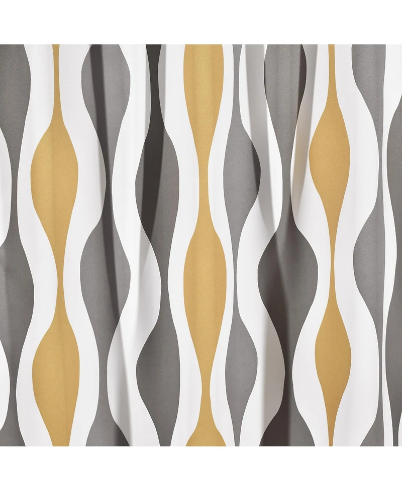 Lush Decor Mid Century Geo Light Filtering Window Curtain Panels