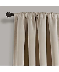 Lush Decor Insulated Rod Pocket Blackout Window Curtain Panels