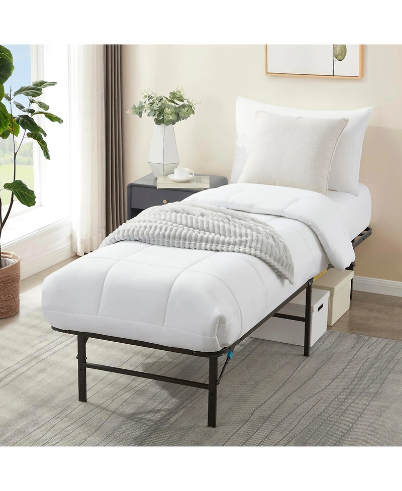 14" Adjustable Foldable Steel Bed Frame