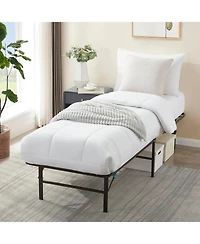 14" Adjustable Foldable Steel Bed Frame