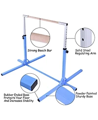 Slickblue Adjustable Gymnastics Horizontal Bar for Kids