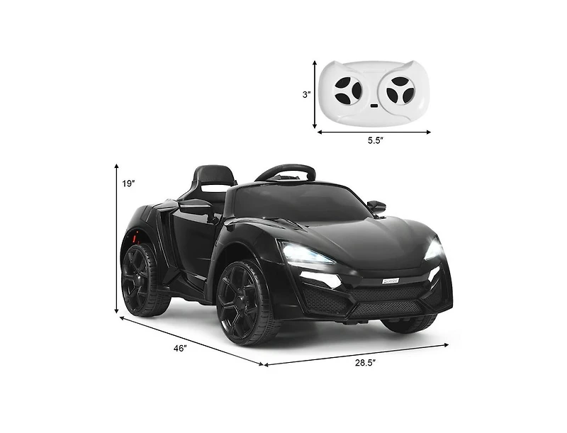Slickblue 12V 2.4G Rc Electric Vehicle with Lights