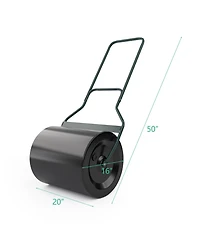 Slickblue Lawn Roller with U-Shaped Handle for Garden Backyard