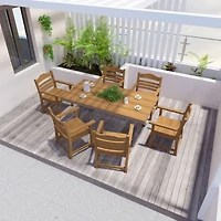 Streamdale 70" Rectangular Aluminum Dining Table