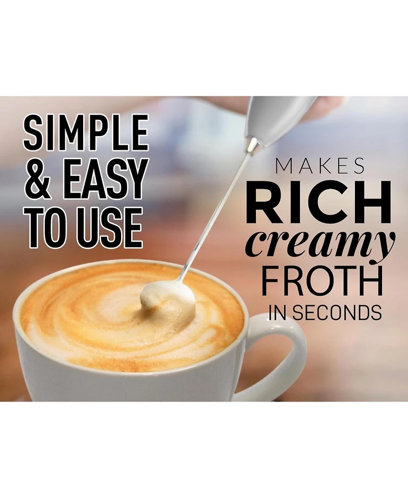 Powerful Handheld Milk Frother for Coffee with Upgraded Titanium Motor