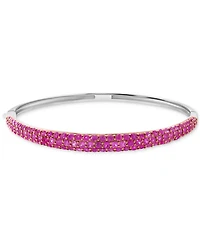 Effy Ruby Graduated Bangle Bracelet (5-1/20 ct. t.w.) Sterling Silver (Also available Pink Sapphire & Sapphire)