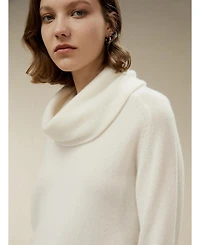 Lilysilk Women's Cashmere Cowl Neck Sweater