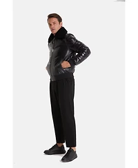 Furniq Uk Men's Quilted Jacket, Black