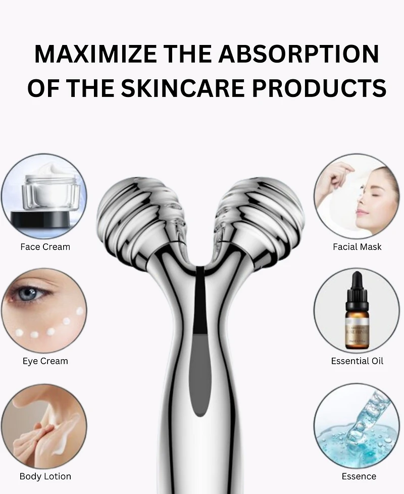 TOUCHBeauty Microcurrent Facial Face Massager Device Roller
