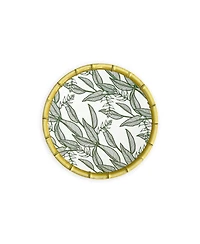 Q Squared Zen Bamboo Leaf Salad Plates, Set of 4